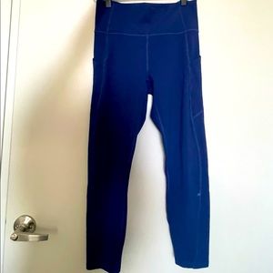 Fabletics 7/8 Length Royal Blue Leggings